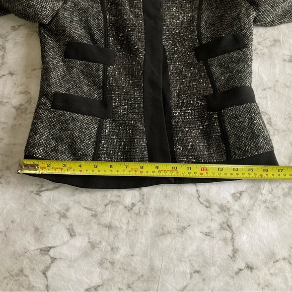 Black white with silver tweed blazer - Picture 3 of 7